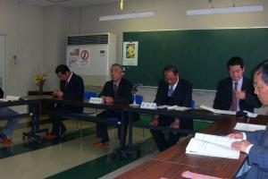 三善連絡所・公民館にてレクチャー受け中